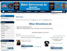 Tablet Screenshot of biker-streetwear.de